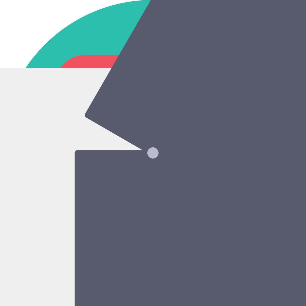 A flat design of a person with a white background vector