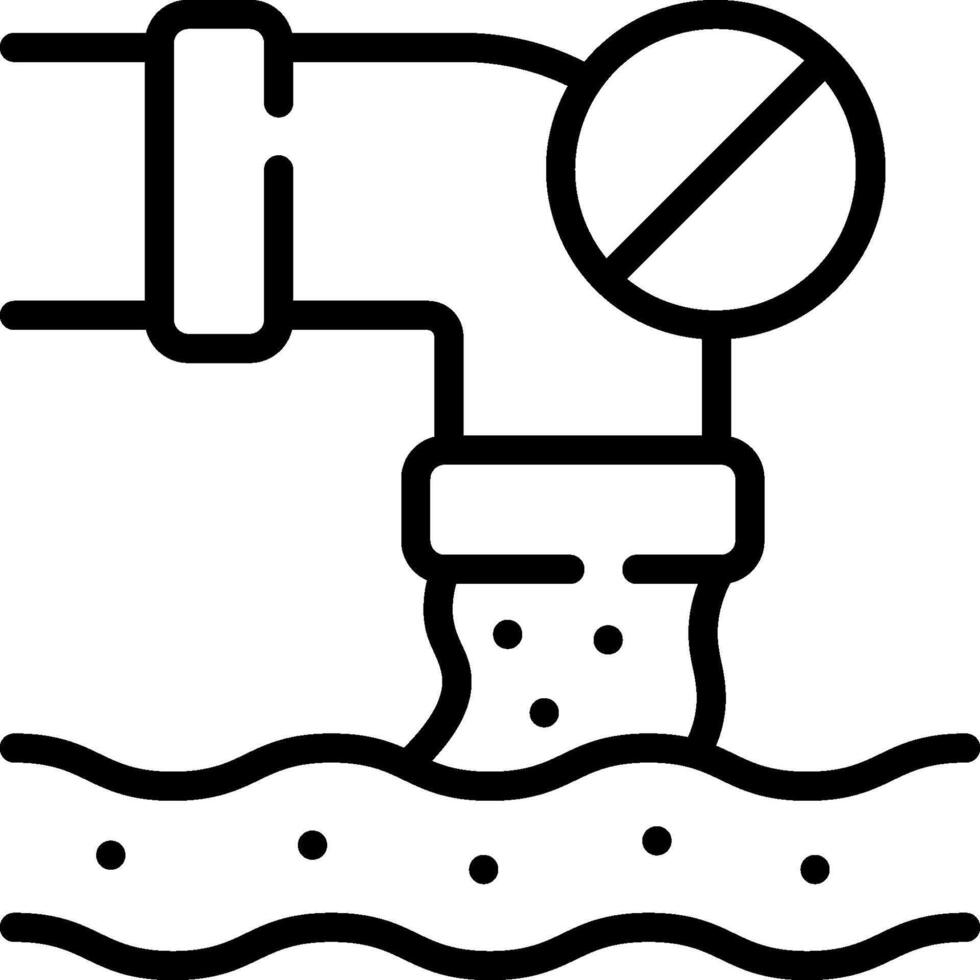 Water pipe icon vector