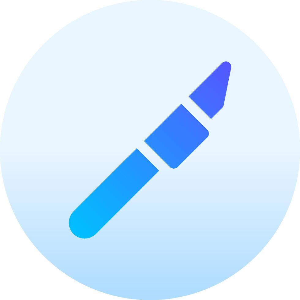 A blue pen with a blue tip on a white background vector