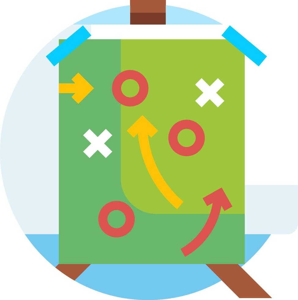 A green board with arrows and arrows on it vector