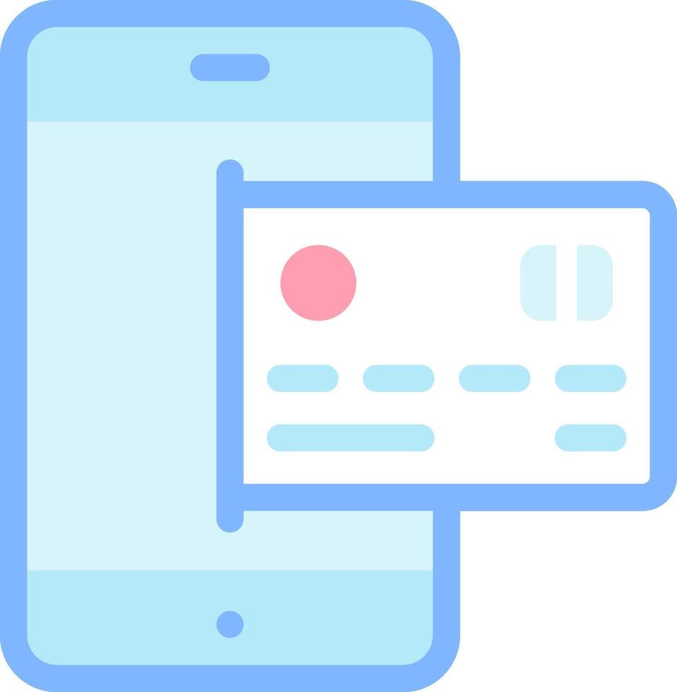 Mobile payment app icon vector