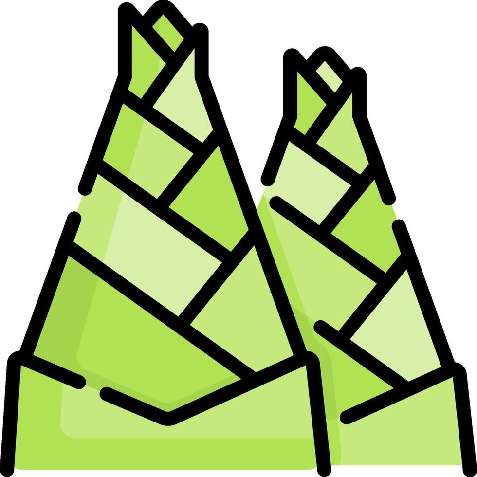 A pair of green corn stalks with a white background vector