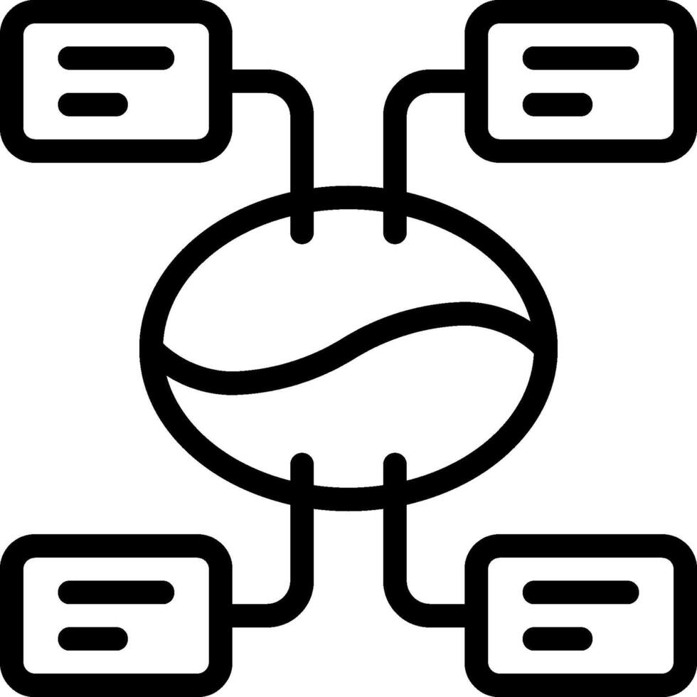 A black and white image of a tennis ball with four different colored lines vector