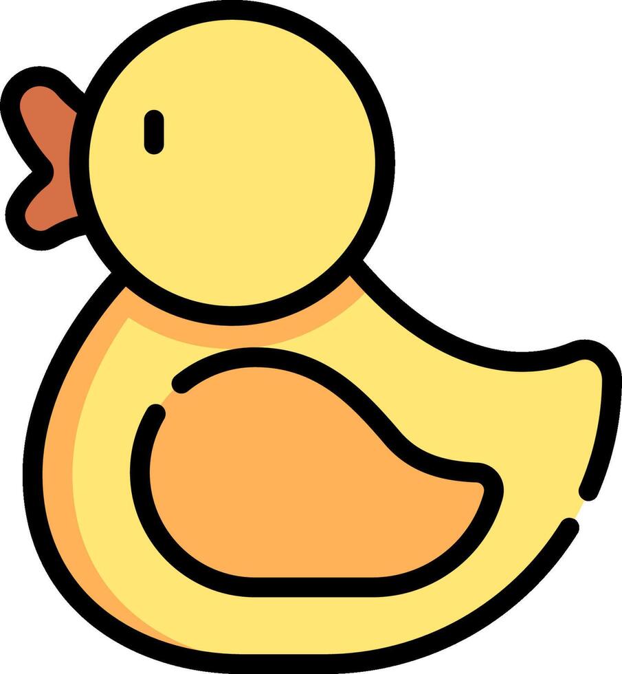 A cartoon duck on a white background vector
