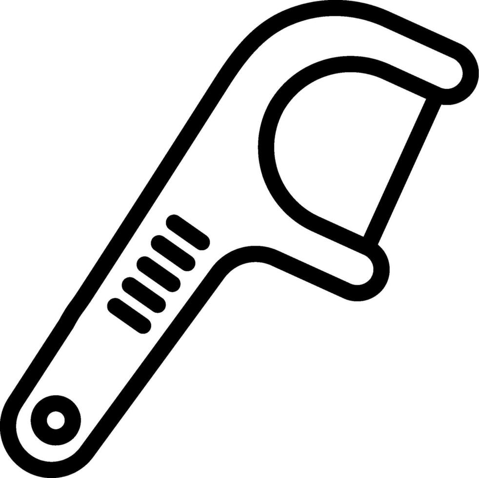 A black and white illustration of a wrench vector