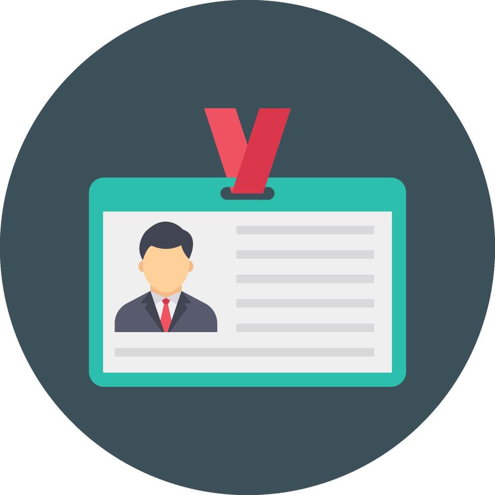 Id card with a man in a suit and tie vector