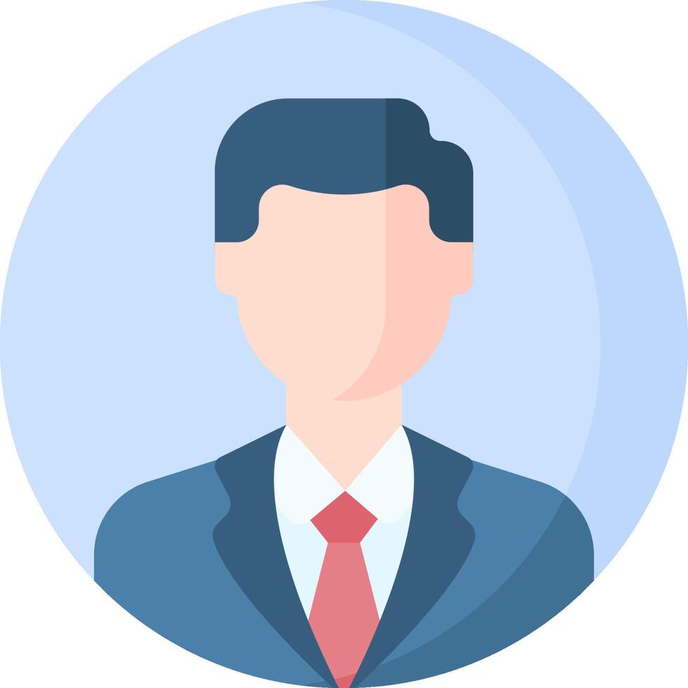 A man in a suit and tie avatar icon vector