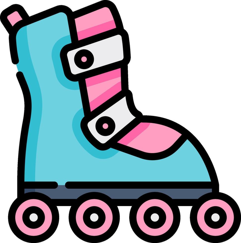 Roller skates illustration vector
