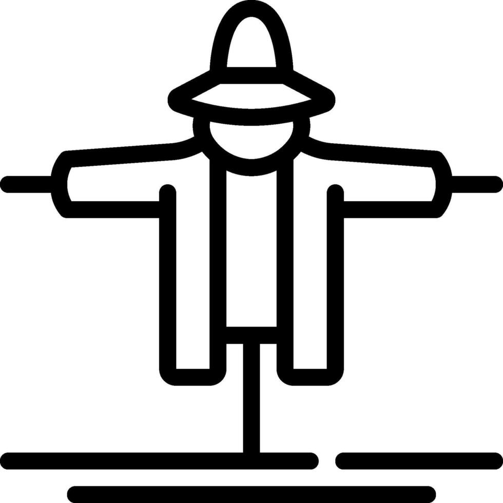Scarecrow icon illustration vector