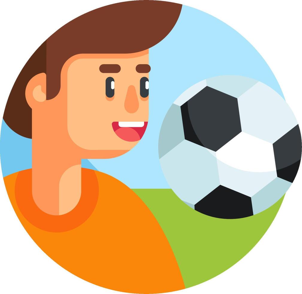 A man is holding a soccer ball in his hand vector