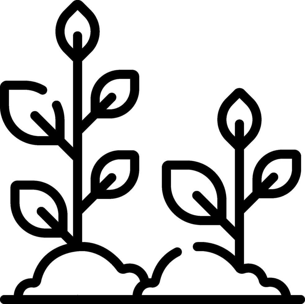 Planting plant icon vector