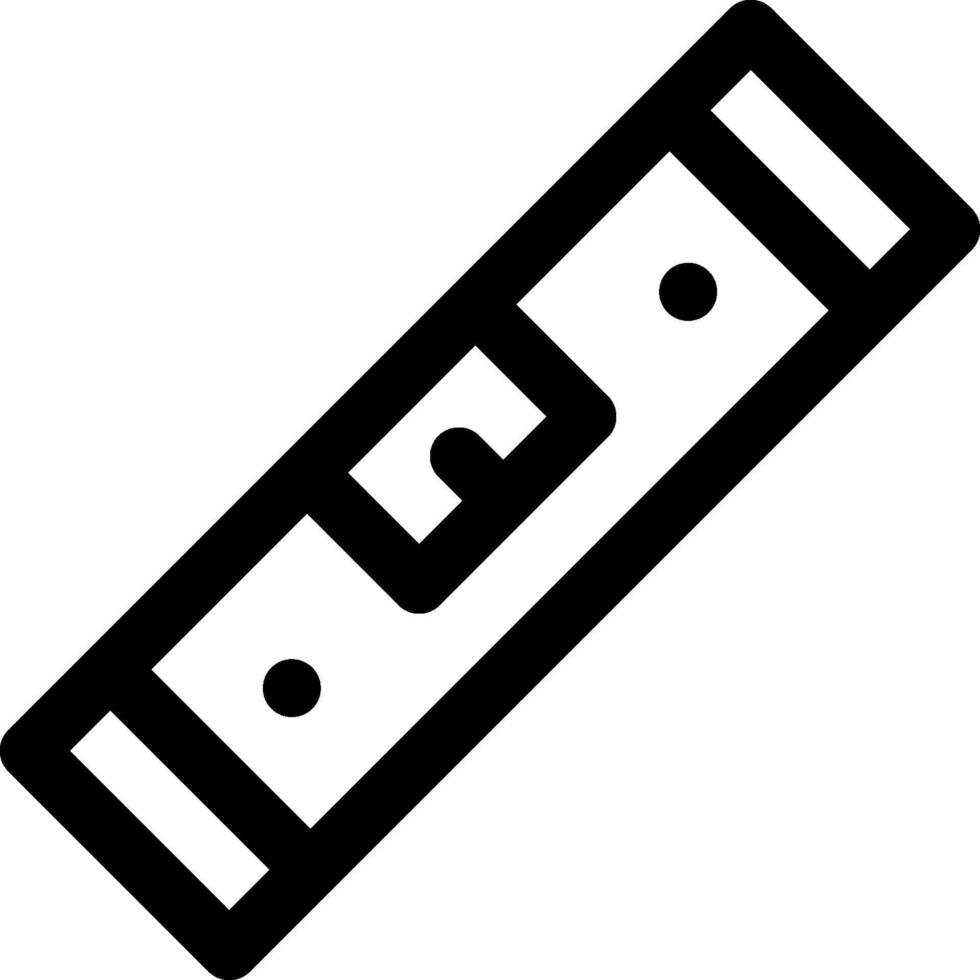 A black and white image of a ruler vector