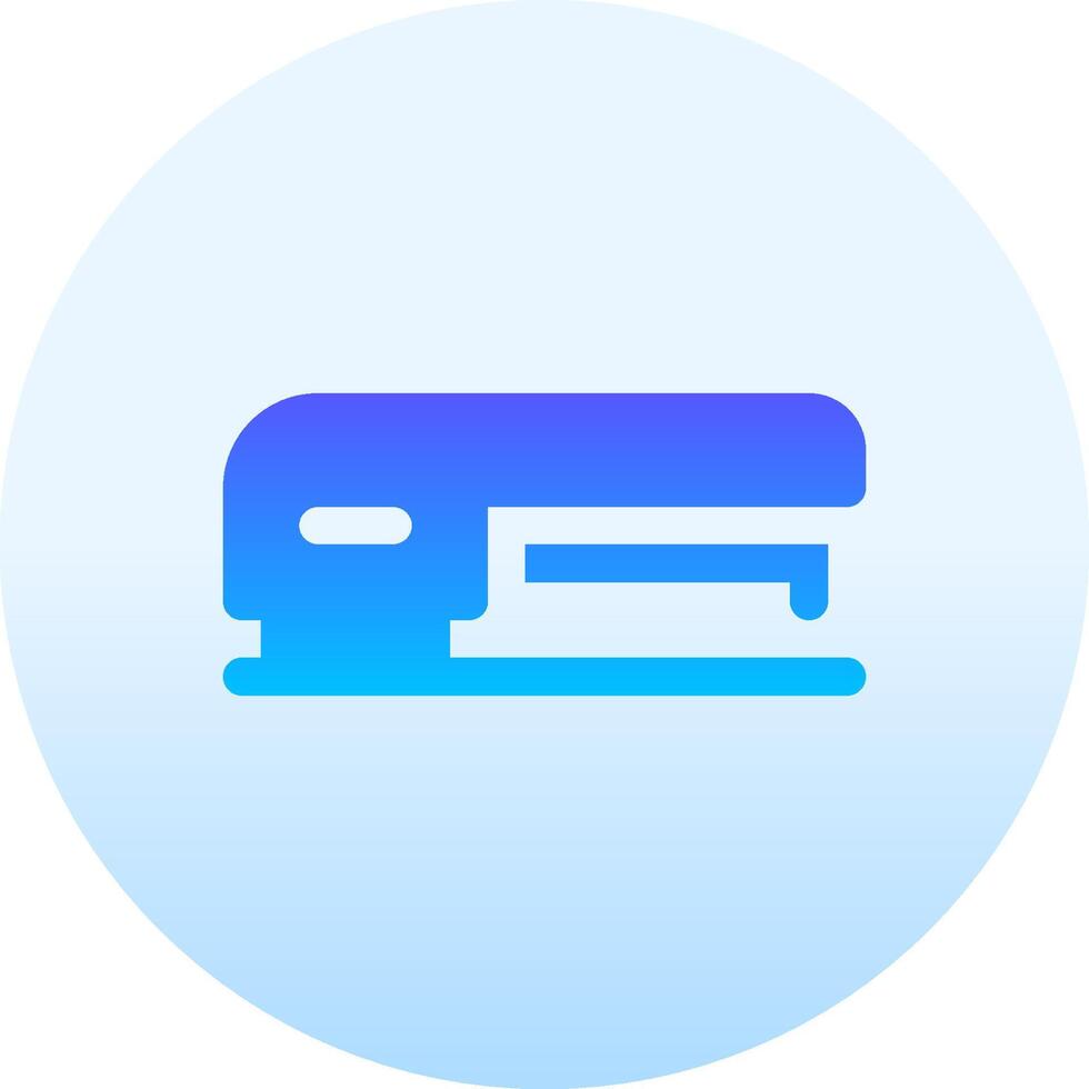 A blue and purple stapler icon on a white background vector