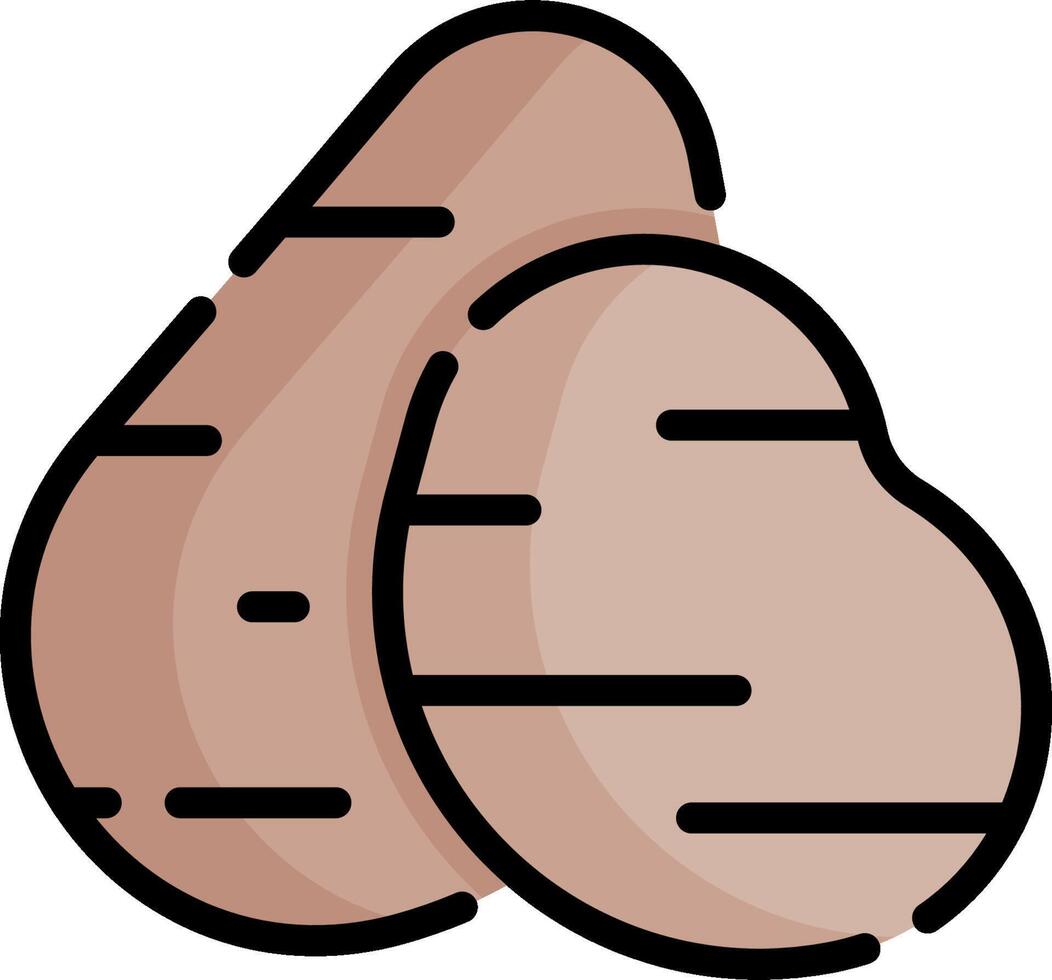 Potato icon illustration design vector