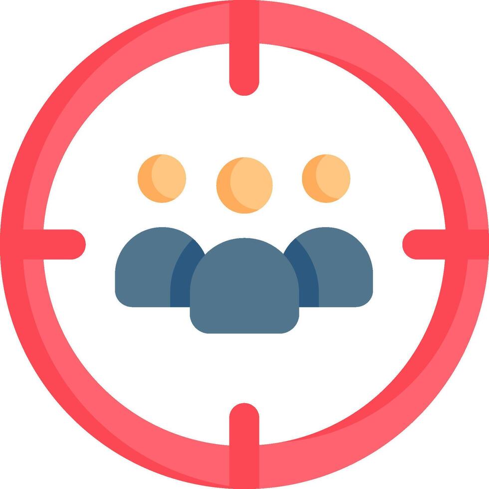 A target with people in it vector