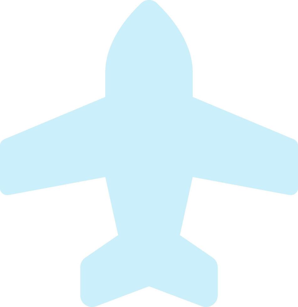 A blue airplane on a white background vector