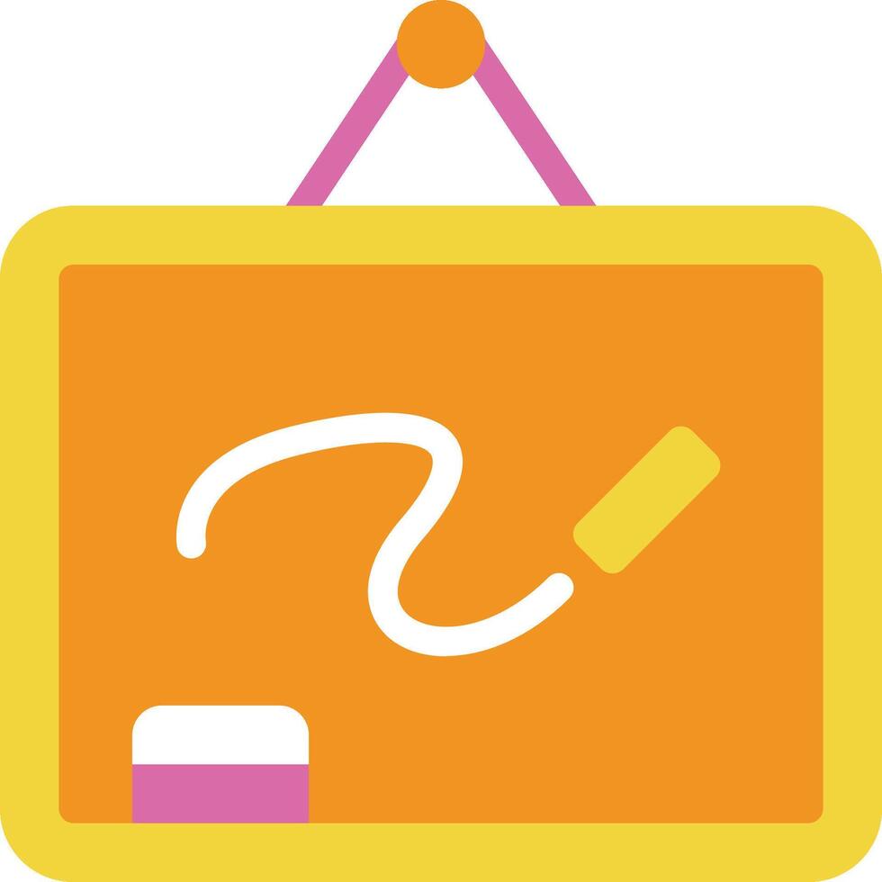 A chalkboard with a marker on it vector