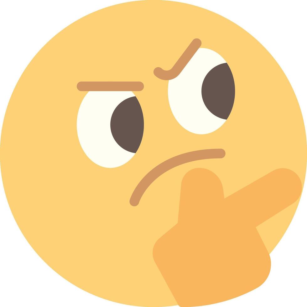 A yellow emoticion with a finger on his lips vector