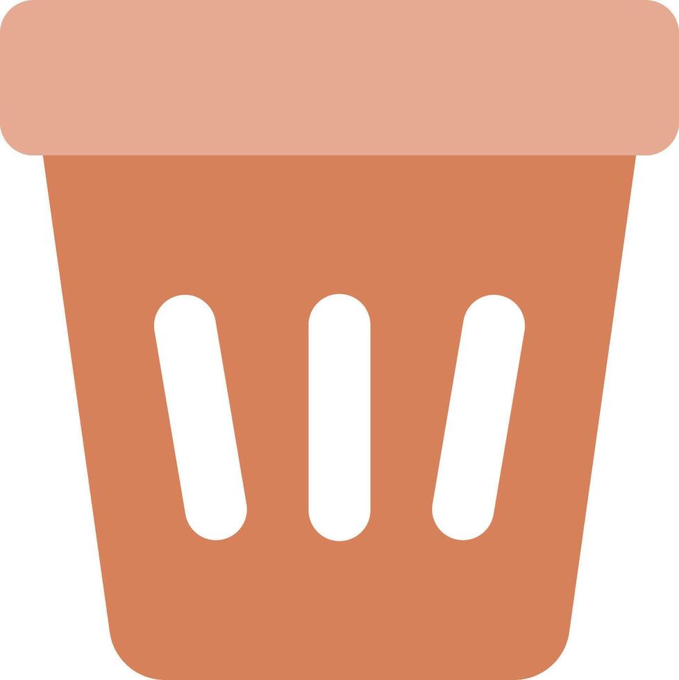 A flower pot with a lid on it vector