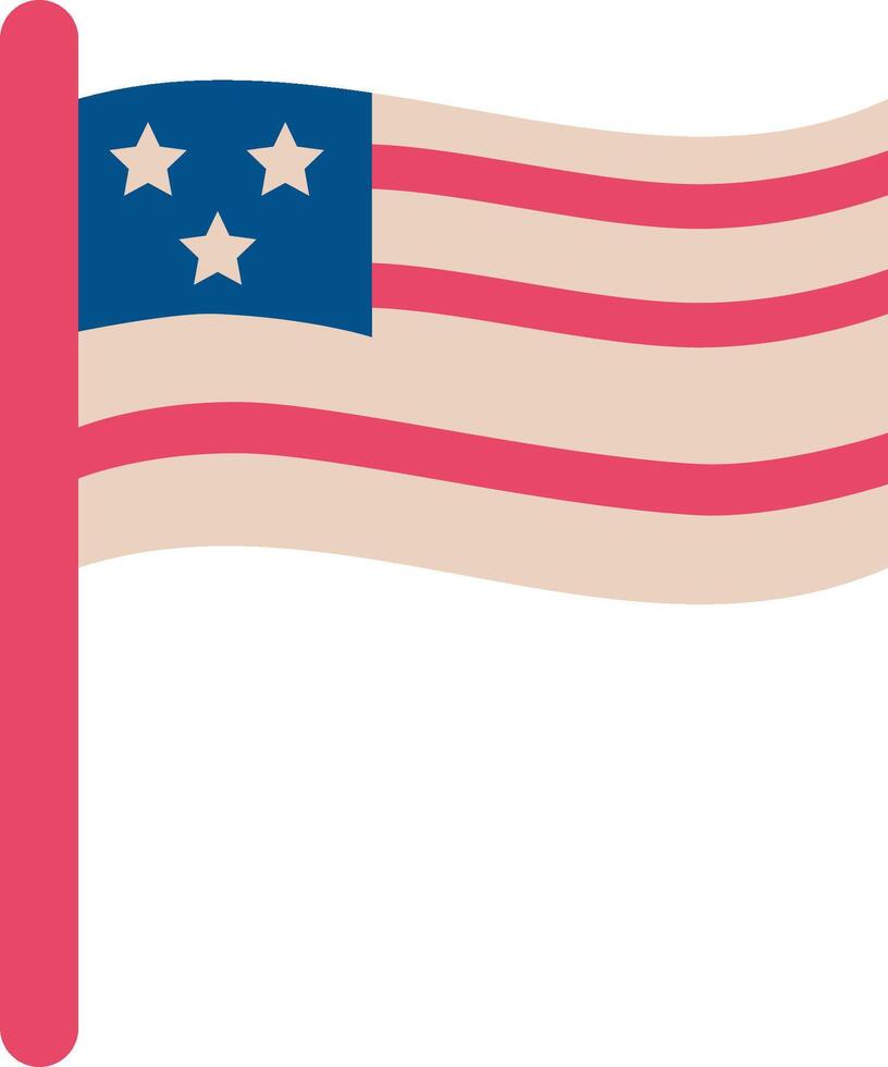 An american flag with stars on it vector