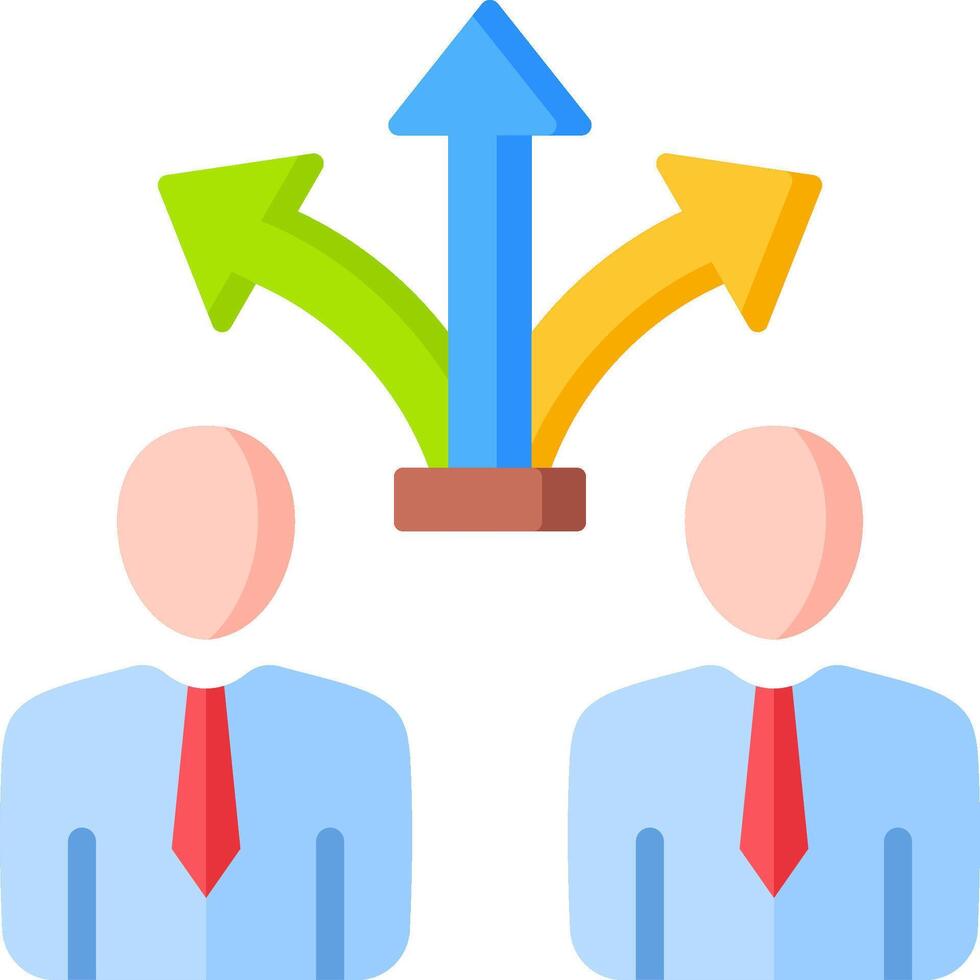 Two people with arrows pointing up and down vector