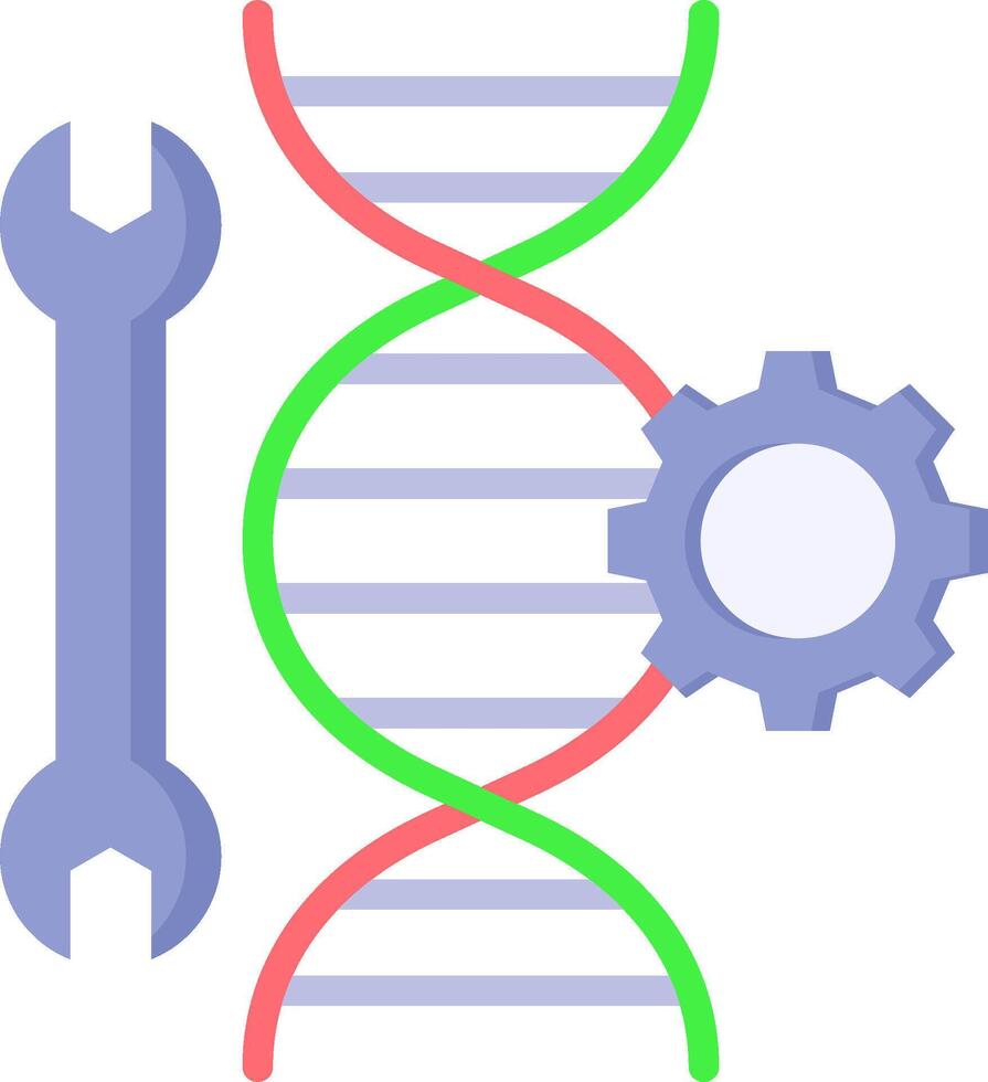 A wren and a dna strand vector