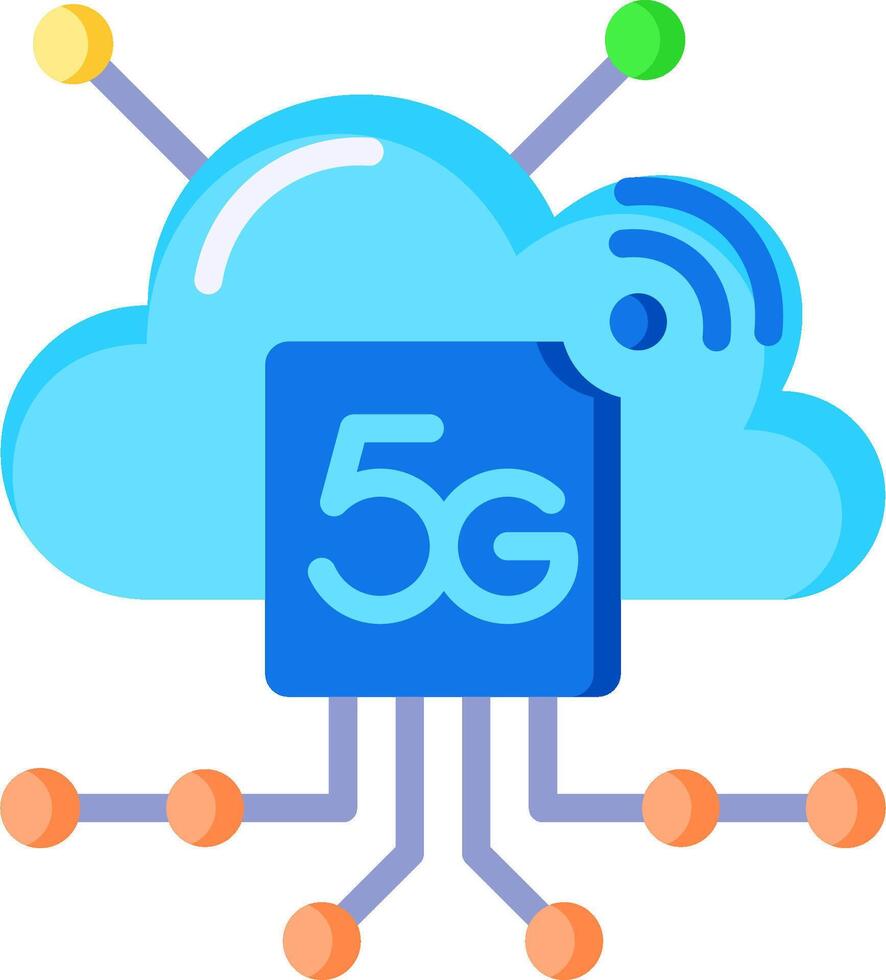 5g cloud computing vector