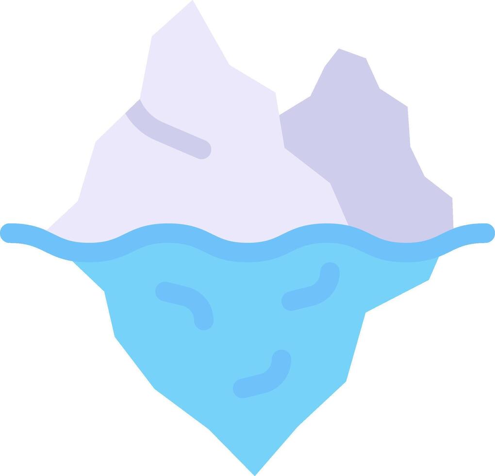 Iceberg icon illustration vector