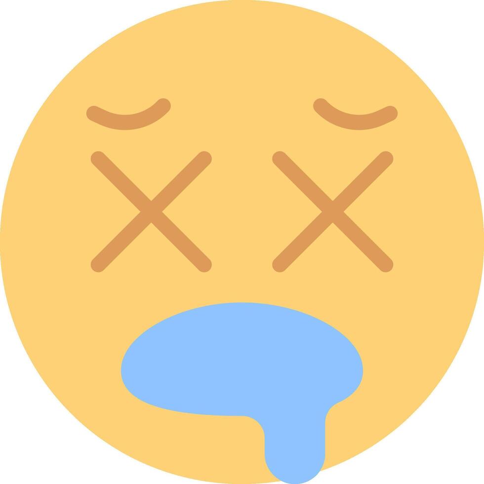 Sad emoji face vector