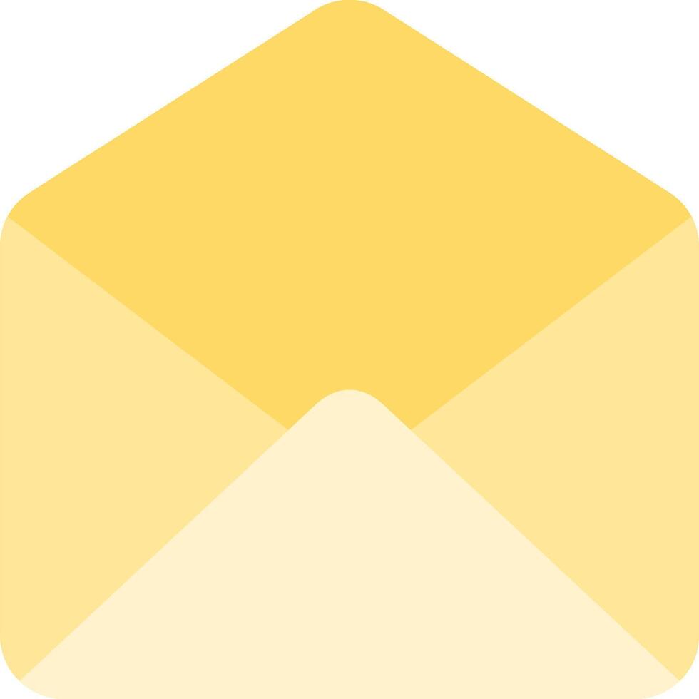 An envelope with a yellow envelope on a white background vector