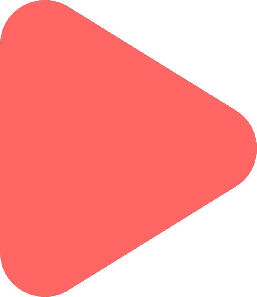 A red play button with a white background vector