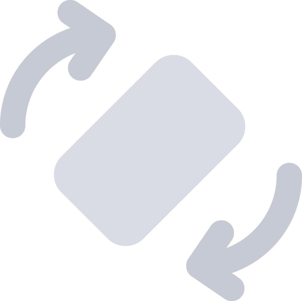 A phone with two arrows pointing to it vector