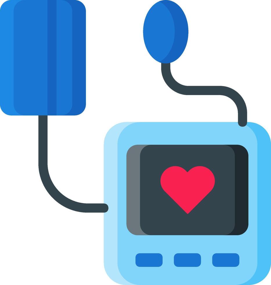 An icon of a heart monitor and a blood pressure monitor vector