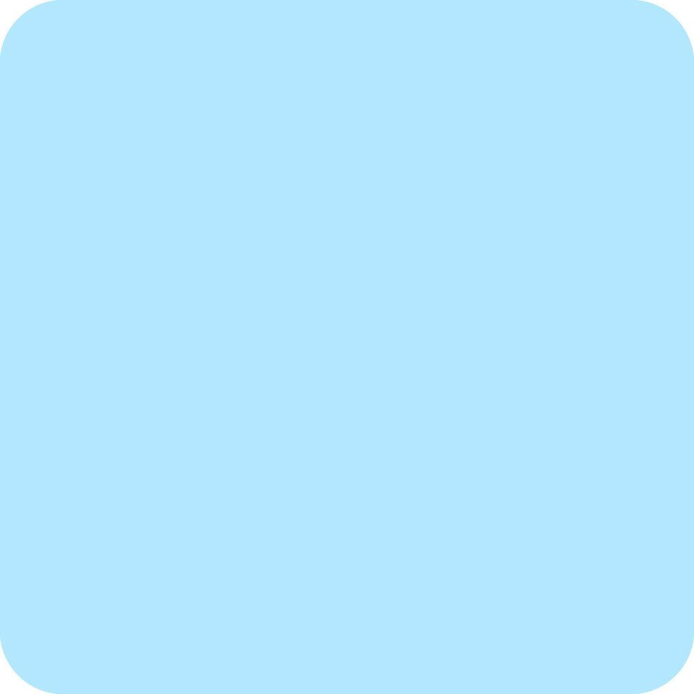 A light blue square with a white border vector