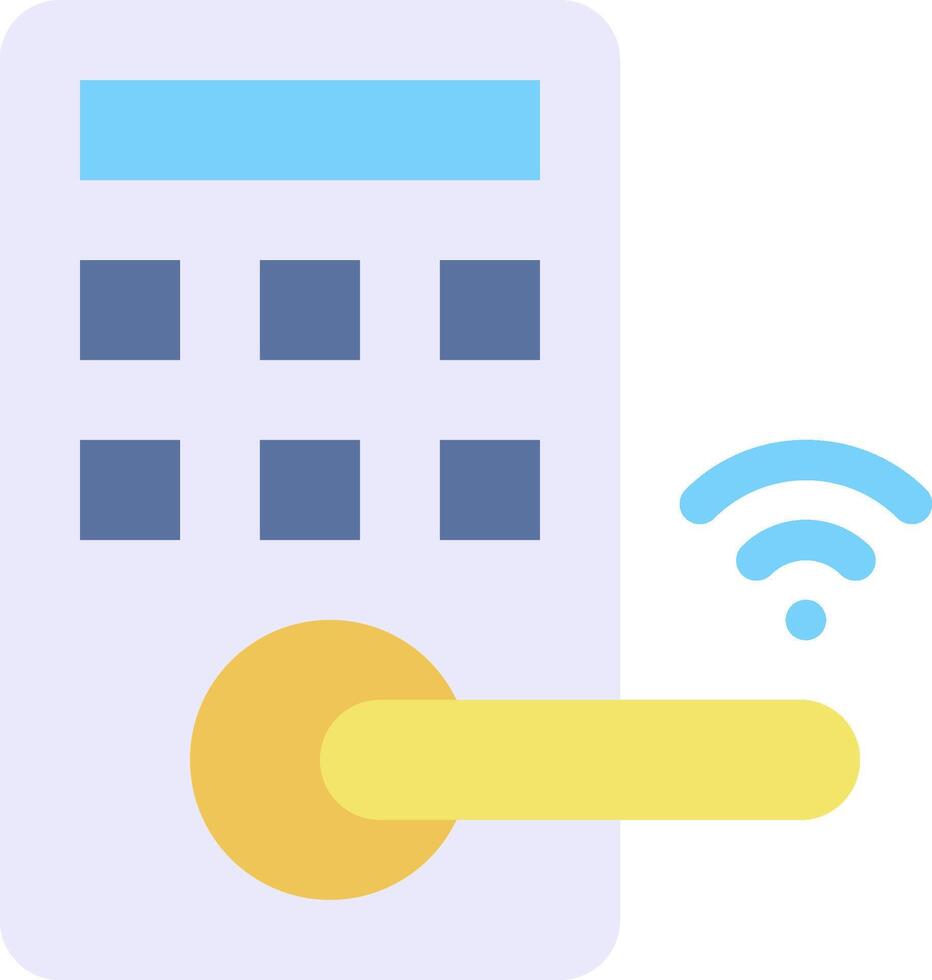Smart lock icon vector
