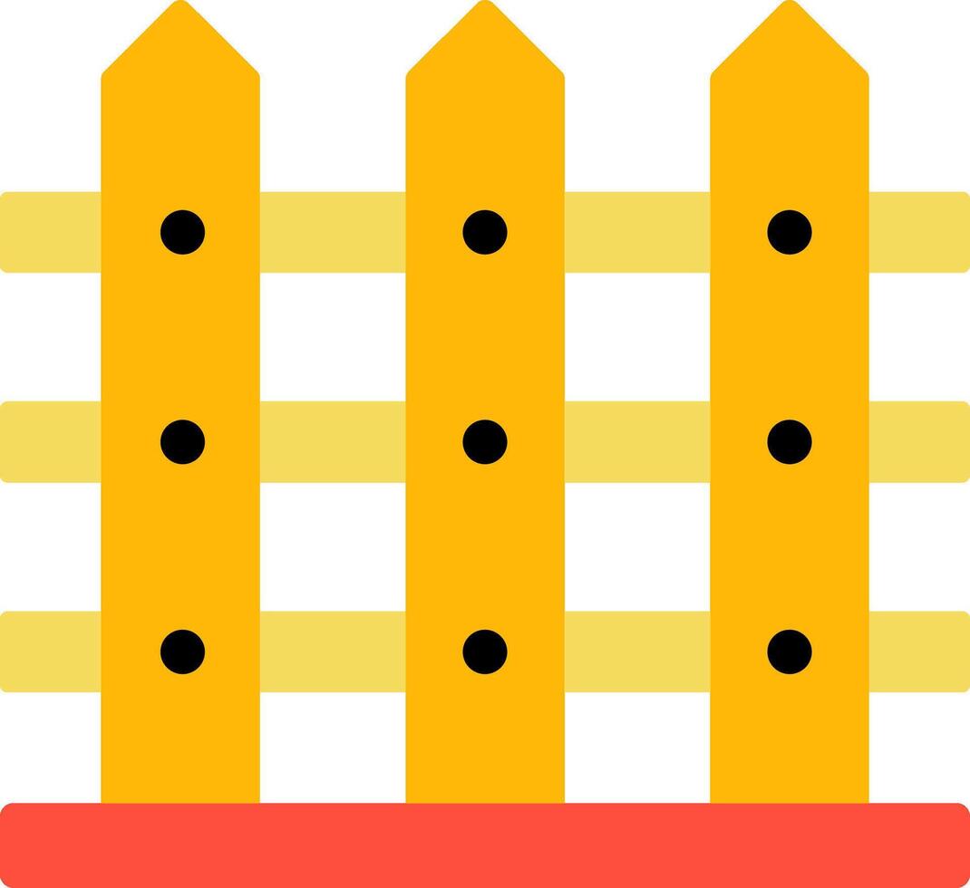 A fence with black dots on it vector