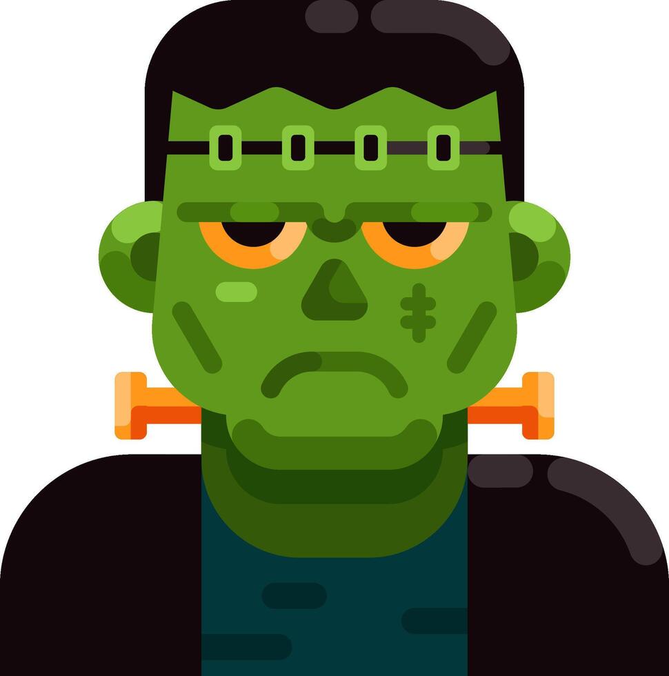 Frankenstein halloween icon vector