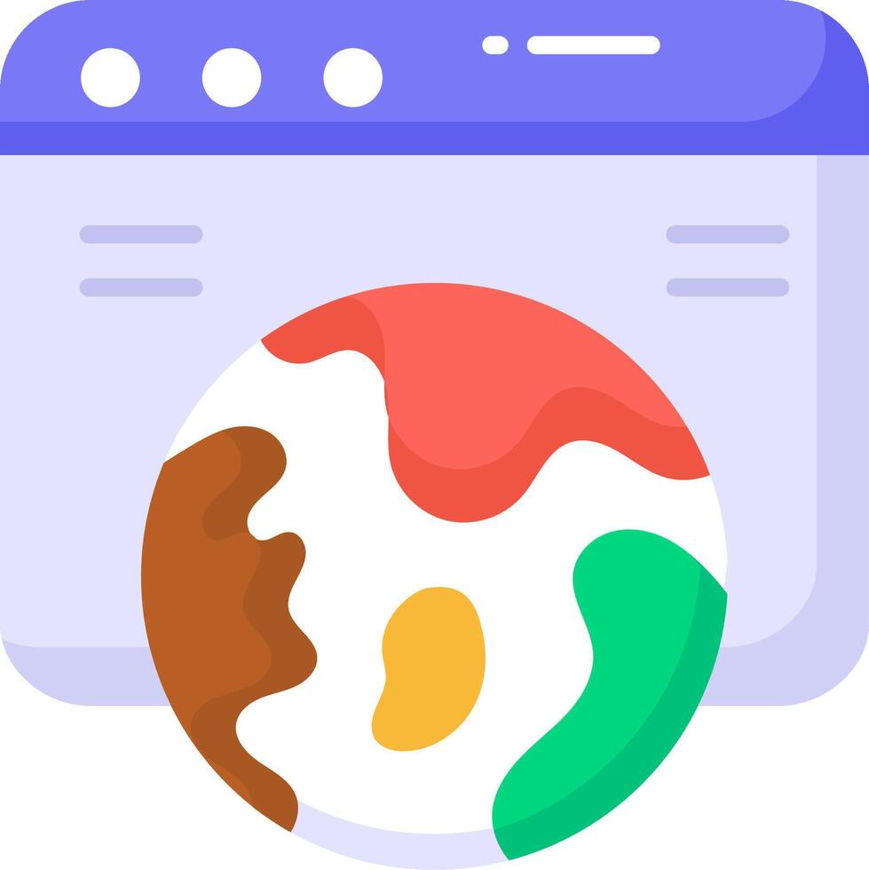 A colorful egg sitting on a computer screen vector