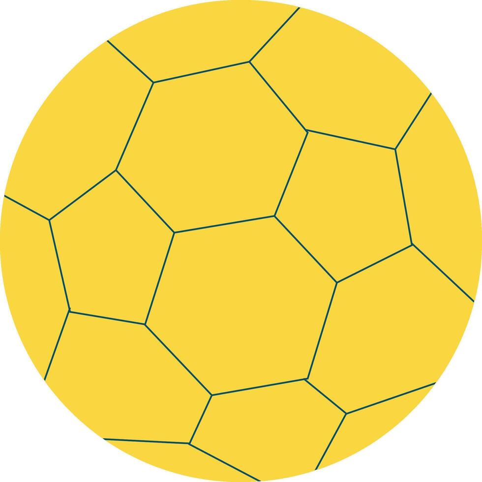 A soccer ball with a yellow background vector