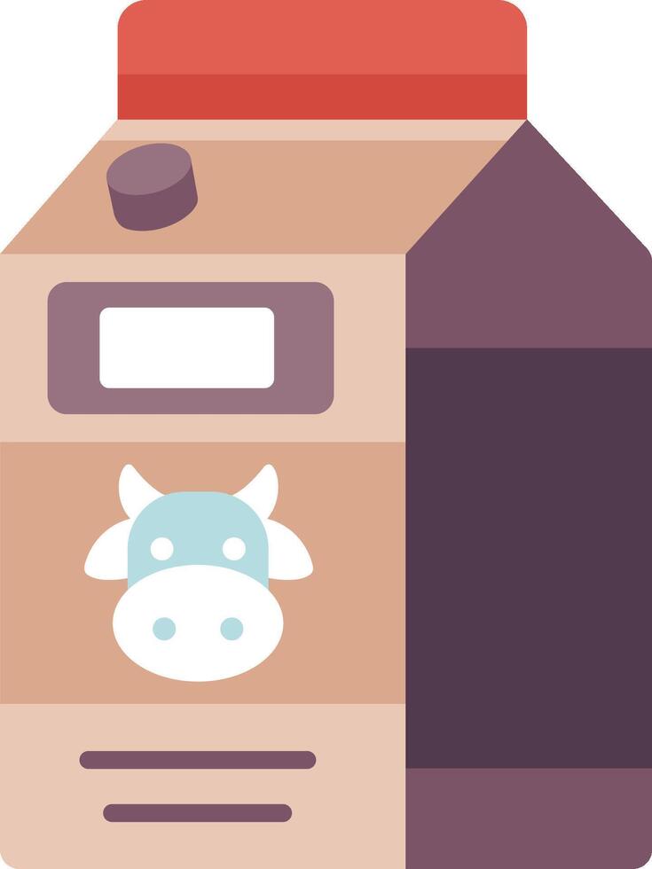 A milk carton with a cow on it vector