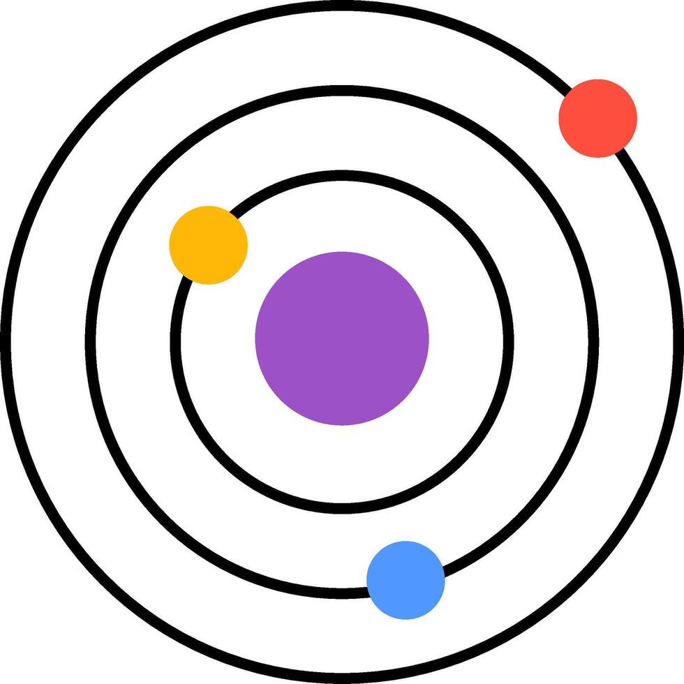An illustration of the atomic structure vector