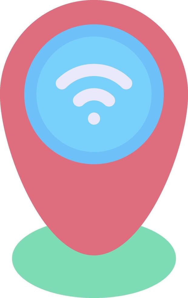 A wifi icon with a red cup vector