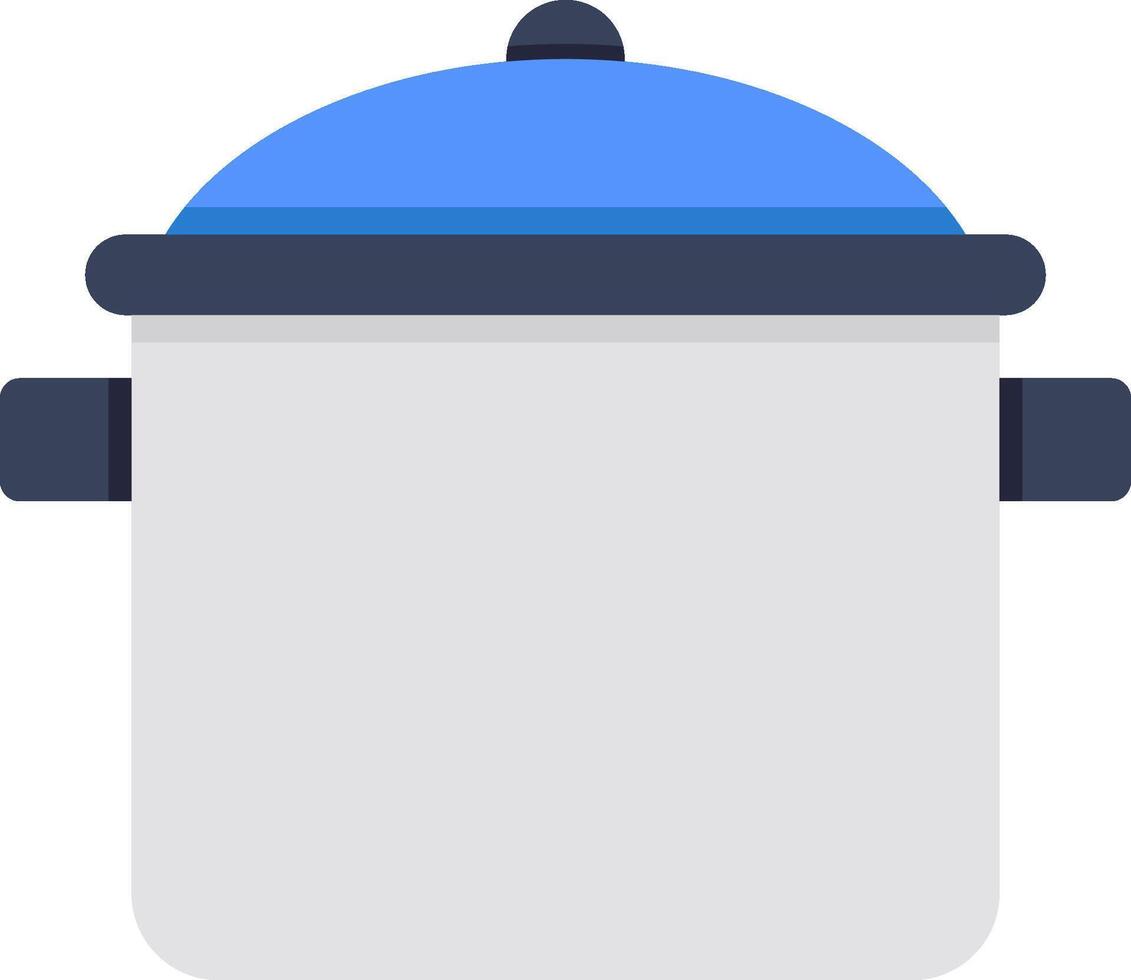 A pot with a lid on it vector