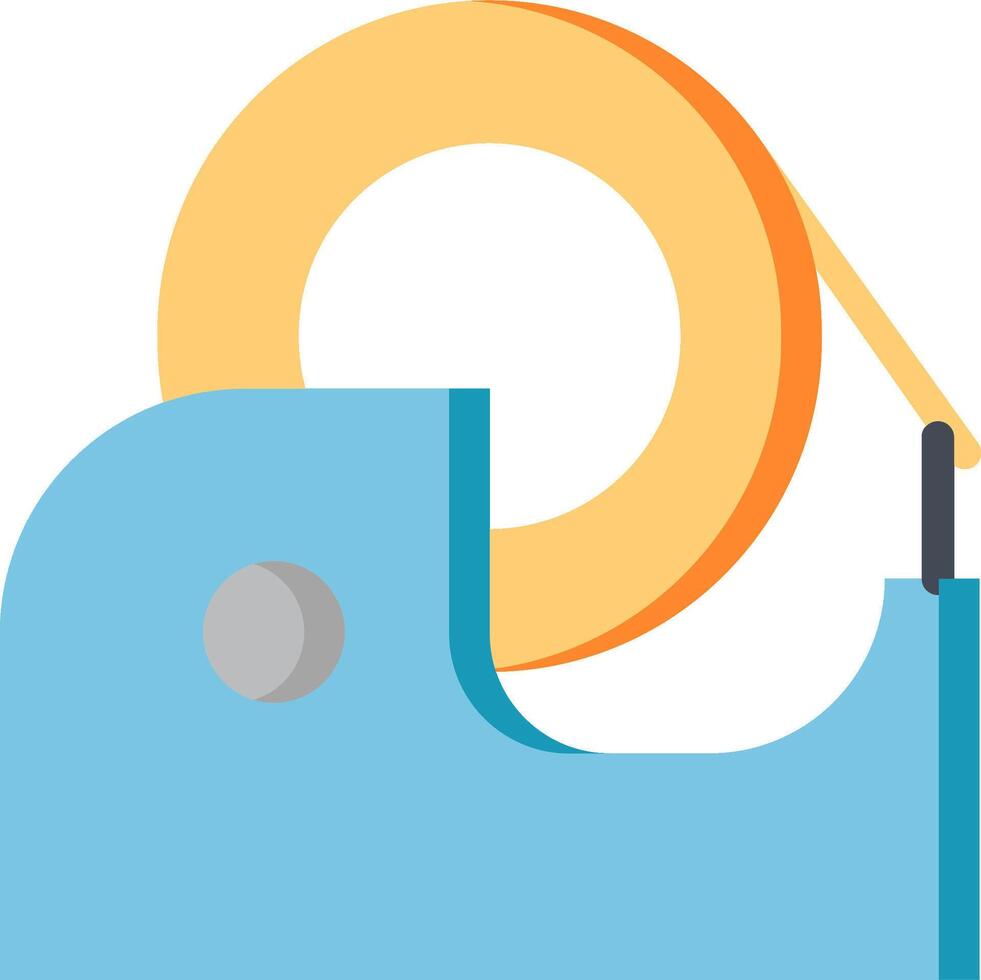 A tape measure with a yellow and orange tape vector