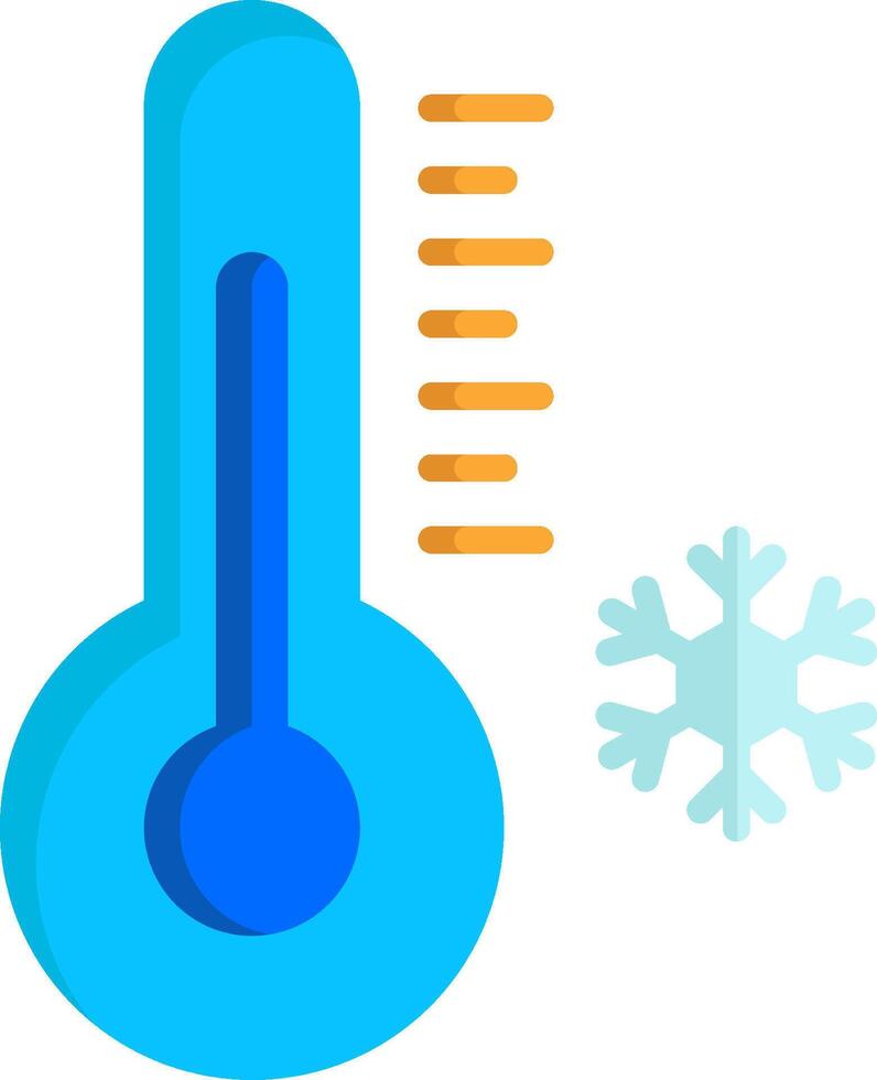 A thermometer and snowflake icon on a white background vector