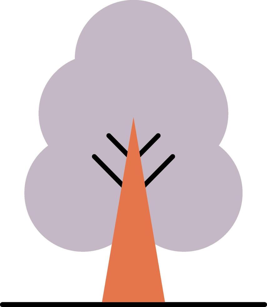 A tree with a cone on top of it vector