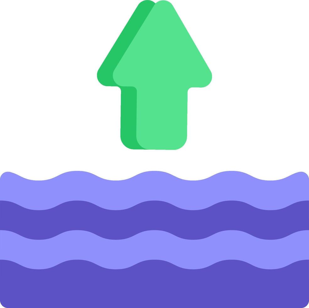 A green arrow is pointing up over a wave vector