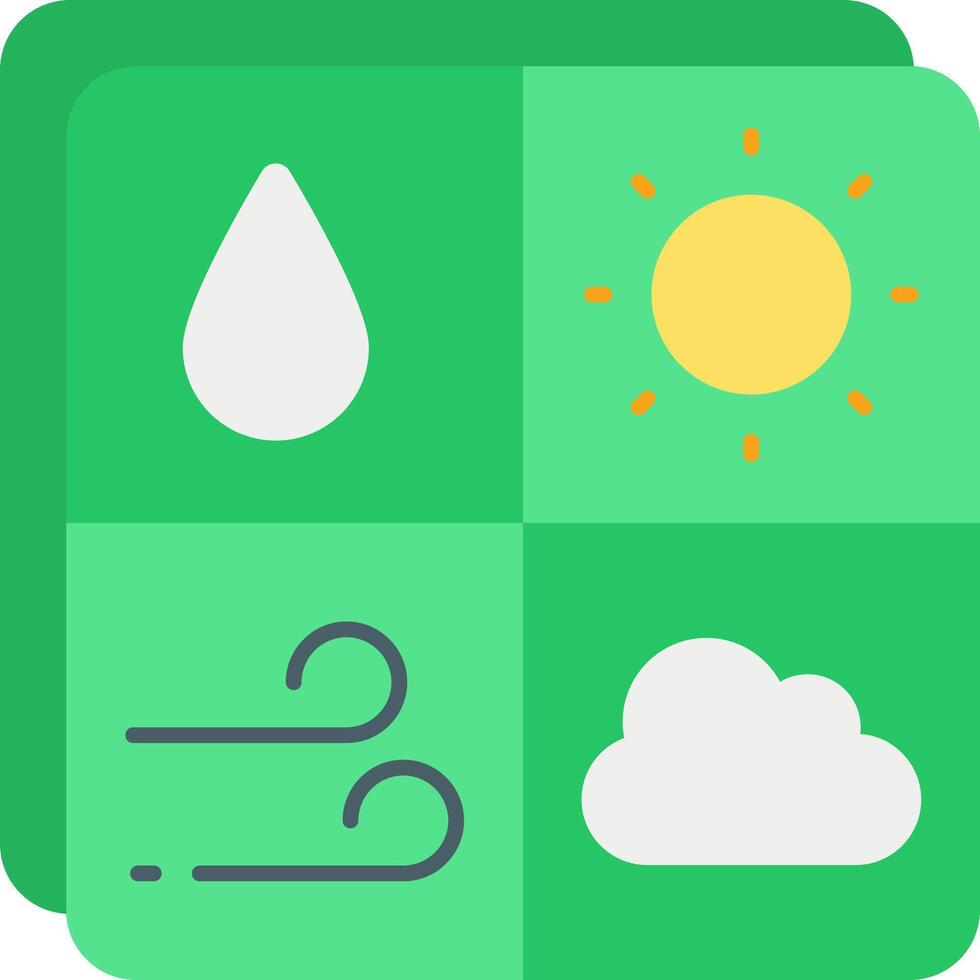 Weather icon with sun, clouds and rain vector