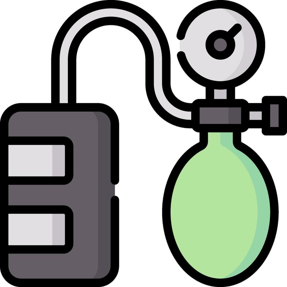 An oxygen cylinder and a gas tank icon vector