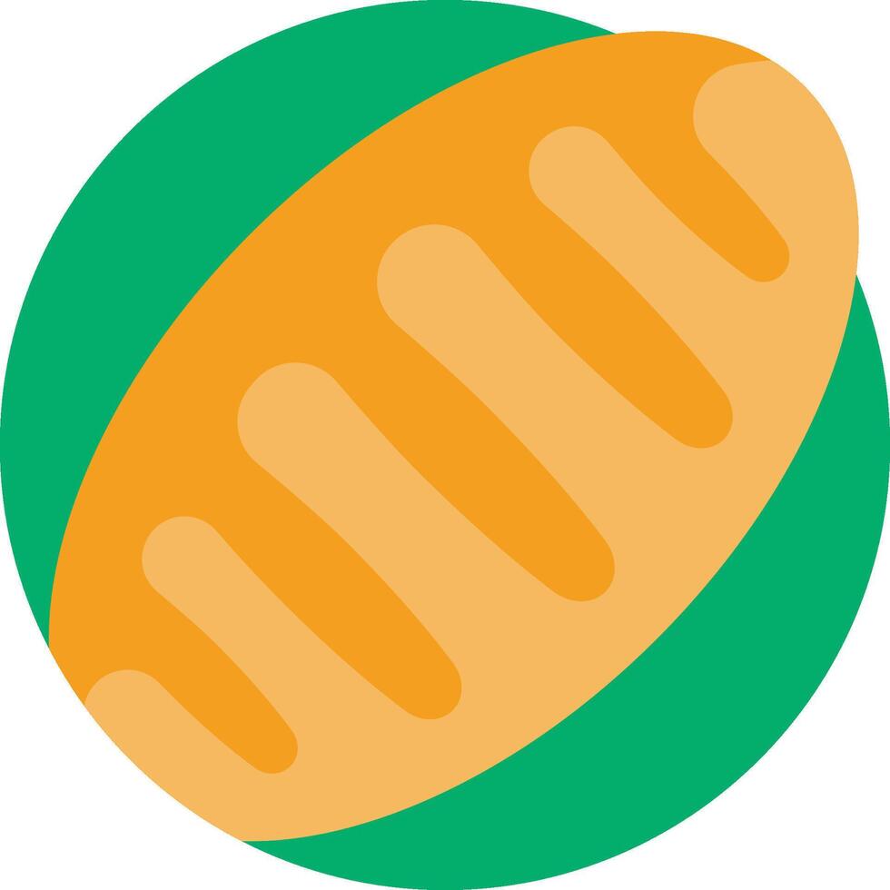 A loaf of bread in a green circle vector